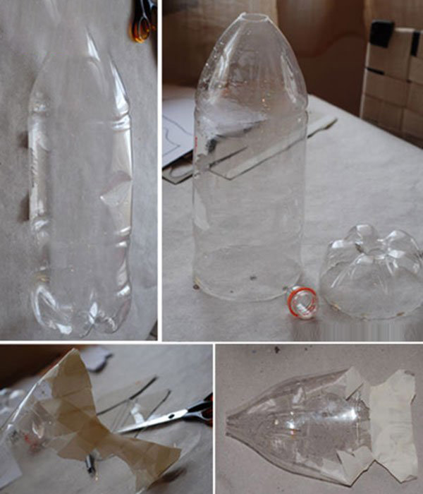 可乐瓶创意diy制作七彩鱼 - 环保手工 - 咿咿呀呀儿童